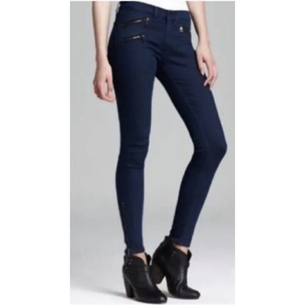 Rag & Bone for Aritzia Skinny Zipper Moto Jeans Sz 29 Heritage Zip